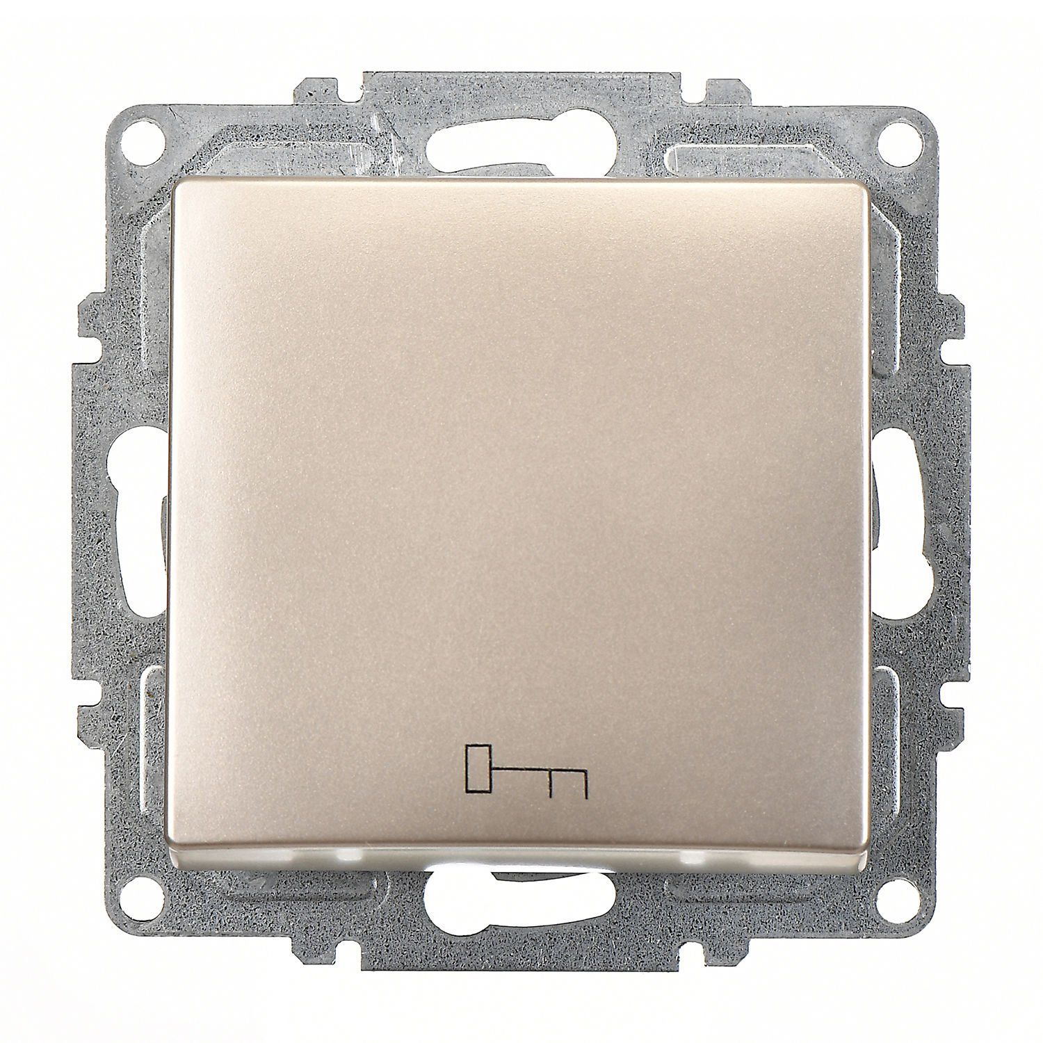 Günsan Visage Metalik Bej Klipsli Kapı Otomatiği 10AX 250V