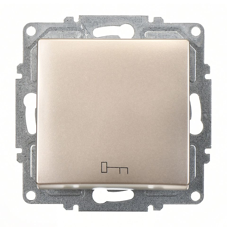 Günsan Visage Metalik Bej Klipsli Kapı Otomatiği 10AX 250V