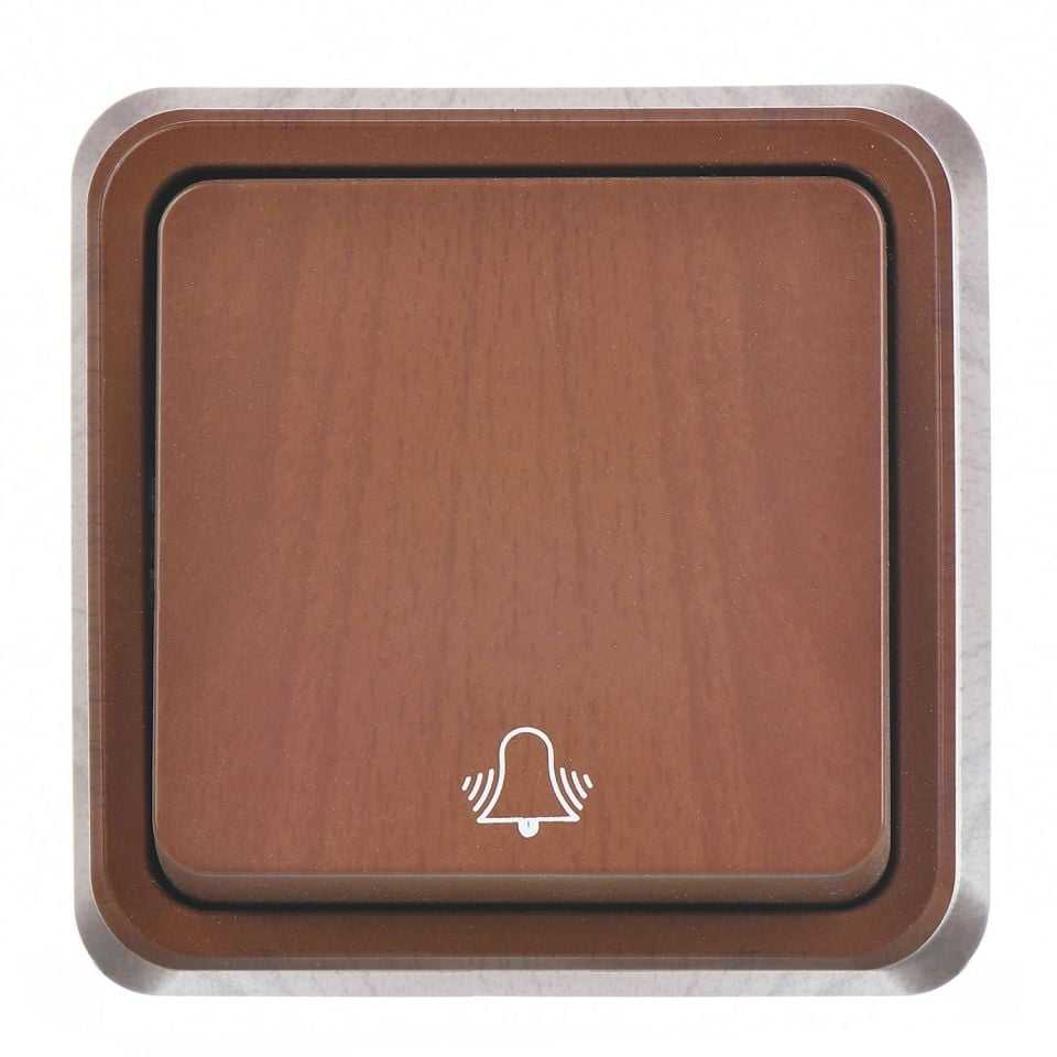 Günsan Fantasy Ceviz Vidalı Zil Butonu