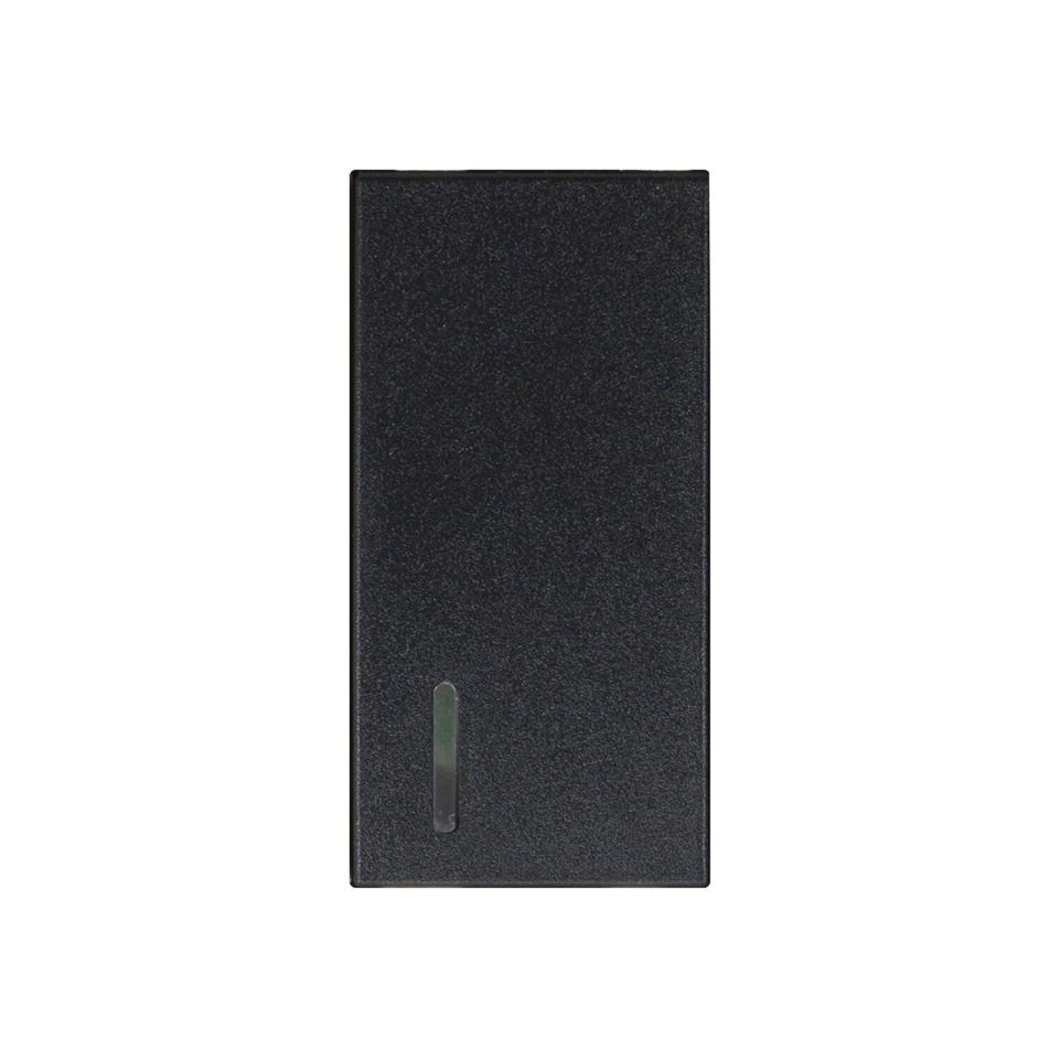 Günsan Domino Kapak Işıklı Anahtar 1M Siyah