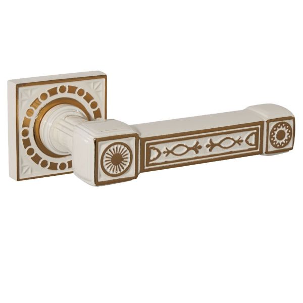 DOĞANLAR RAMSEY KREM ALBRİFİN ROZETLİ KAPI KOLU