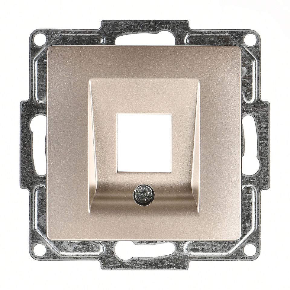 Günsan Visage Metalik Bej Vidalı Data Prizi - Jaksız