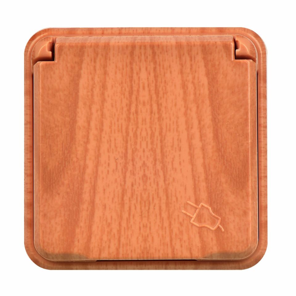 Günsan Fantasy Meşe Kapaklı Topraklı Priz