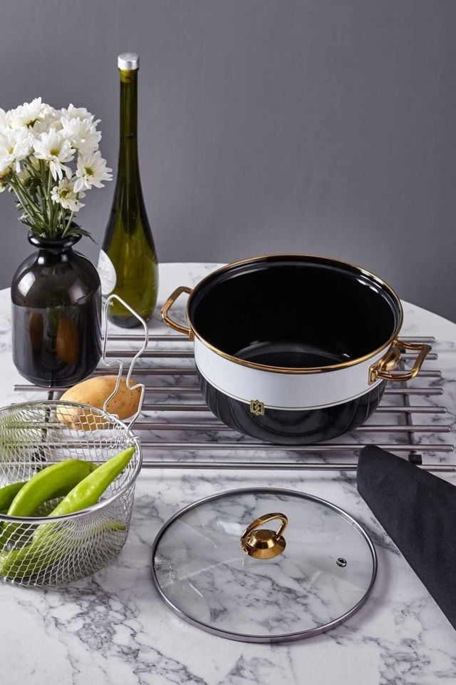 N3289 Marble Plus Kızartma Tenceresi