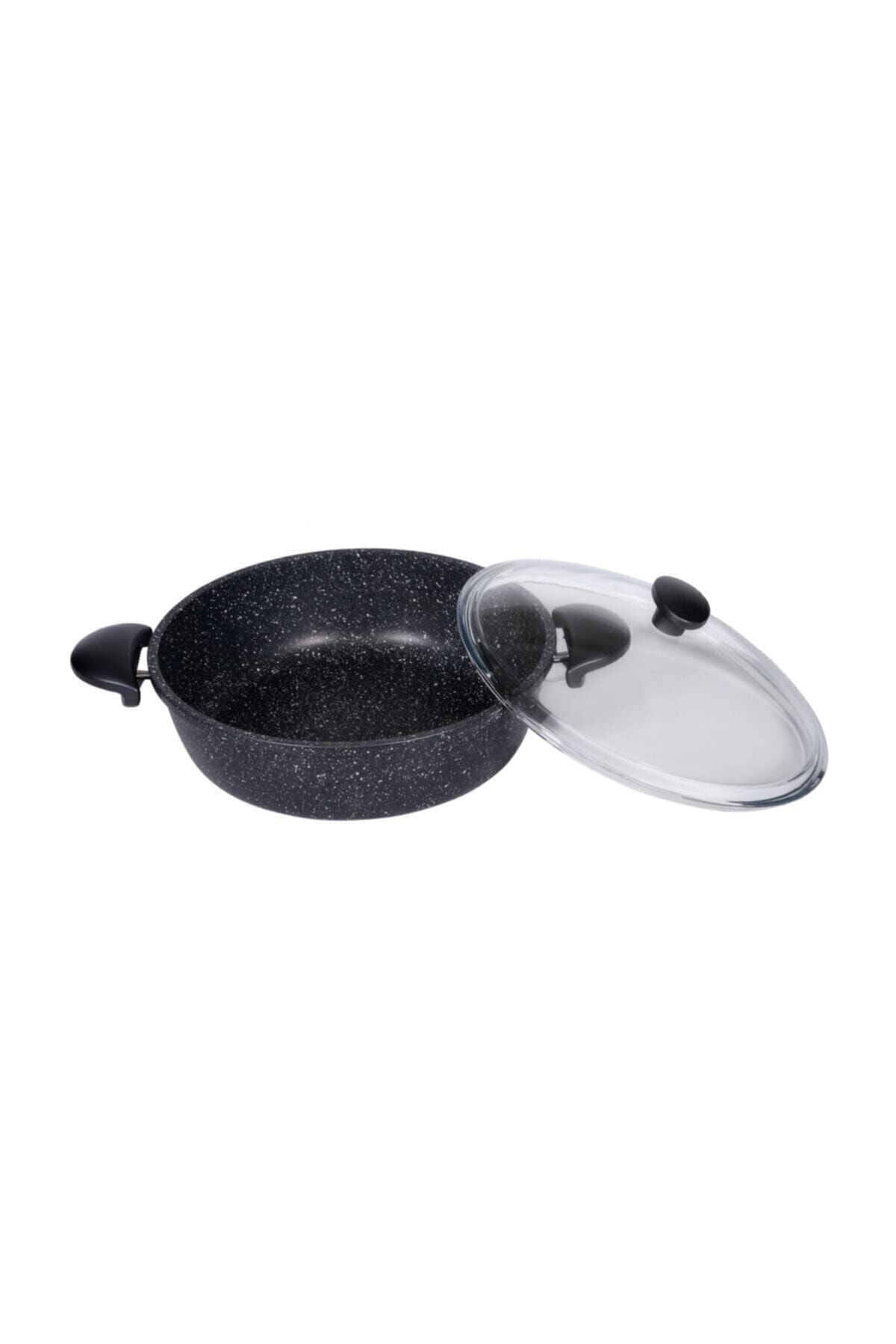 Granit Karnıyarık Tenceresi Gri 24 Cm