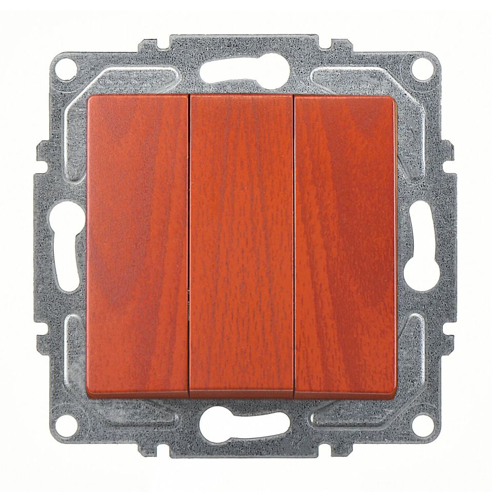 Günsan Visage Kiraz Vidalı Üçlü Anahtar 10AX 250V