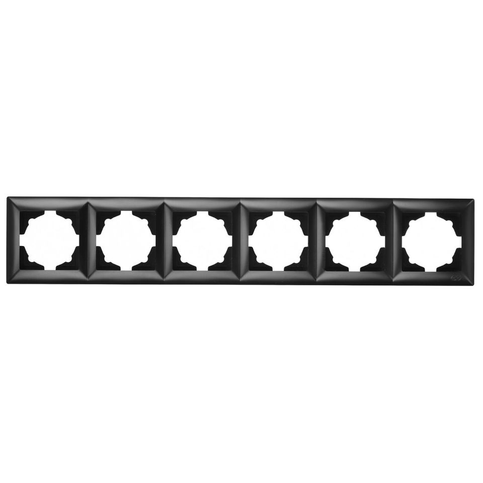 Günsan Visage Metalik Siyah Altılı Çerçeve