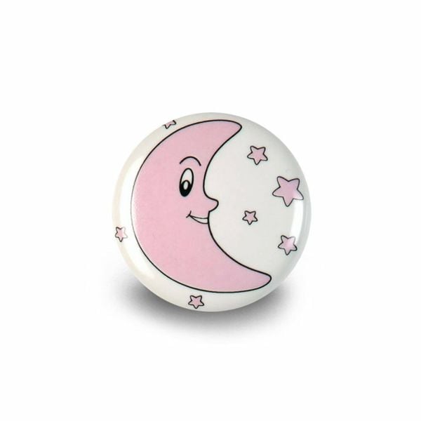 Porselen Düğme Çocuk Odası Kulbu Pembe Ay Mobilya Kulpları Mor Uzun