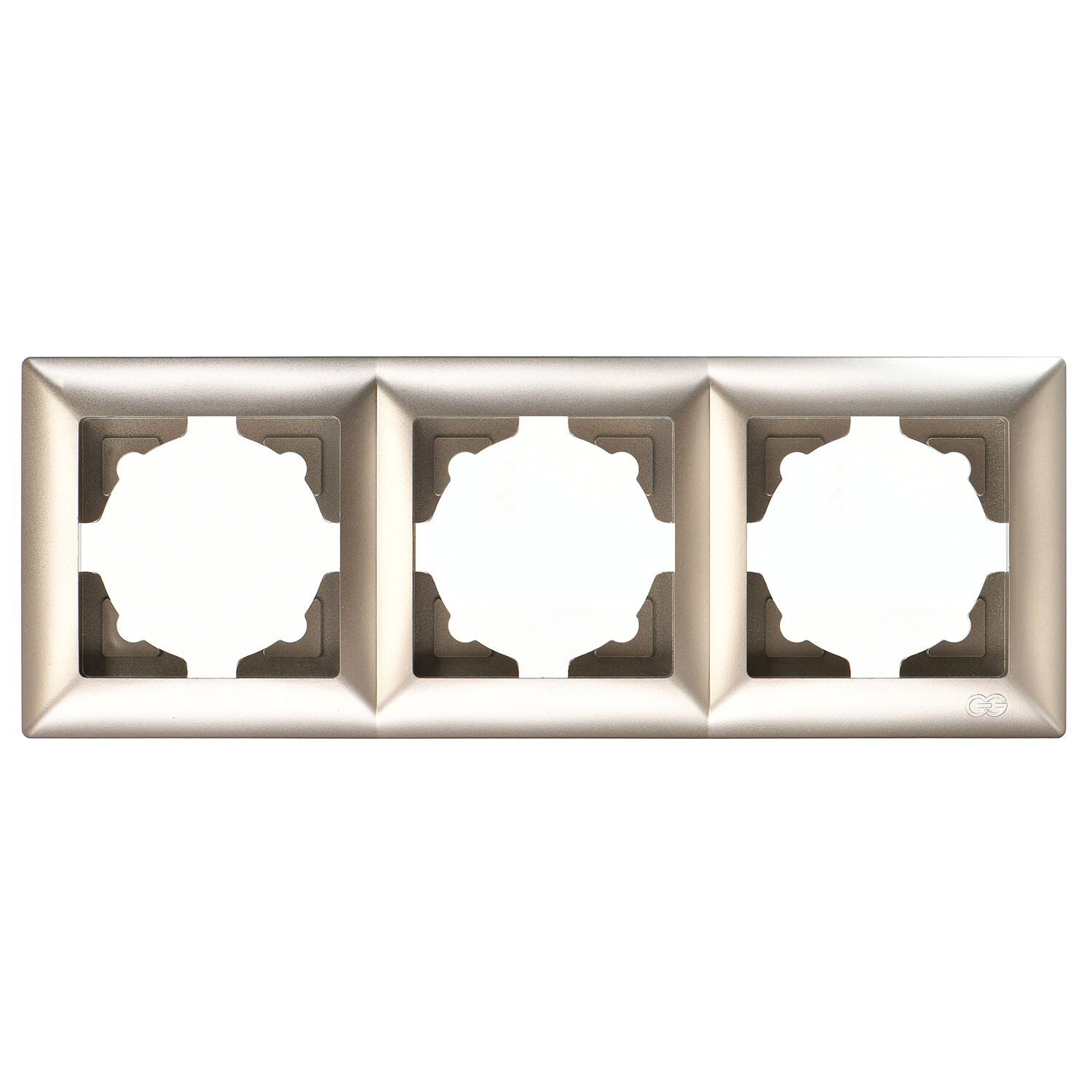 Günsan Visage Metalik Bej Üçlü Çerçeve