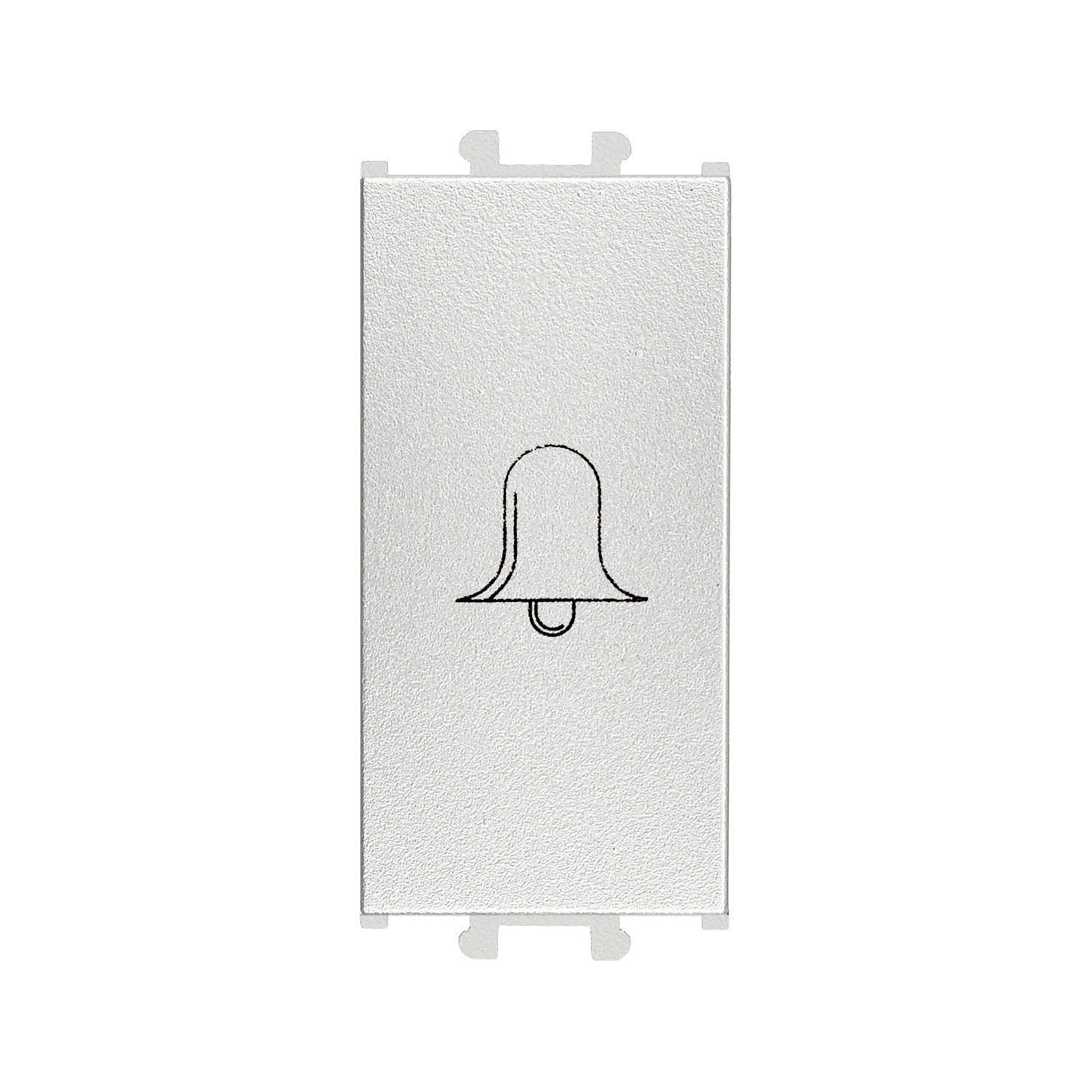 Günsan Domino Gümüş Vidalı Zil Butonu - 1M - 16AX 250V