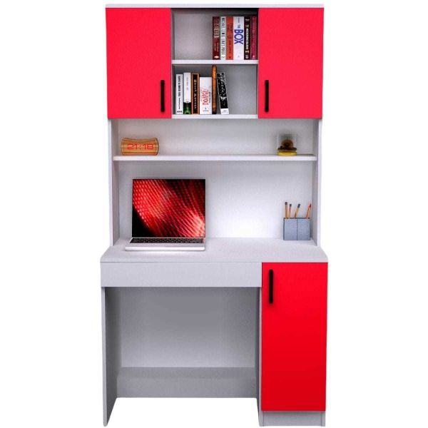 Kütüphaneli Çalışma Masası