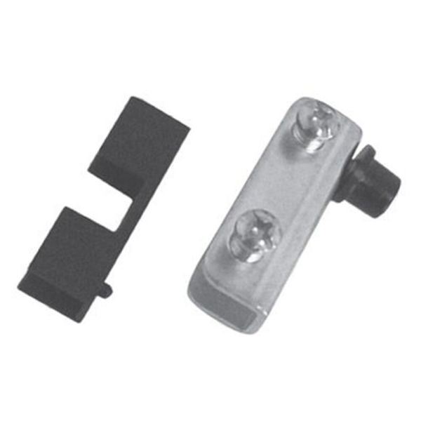 Cam Tutucu Etejer U Tipi Cam Raf Ahşap Menteşesi Nikel - Mobilya Menteşeleri - Gri