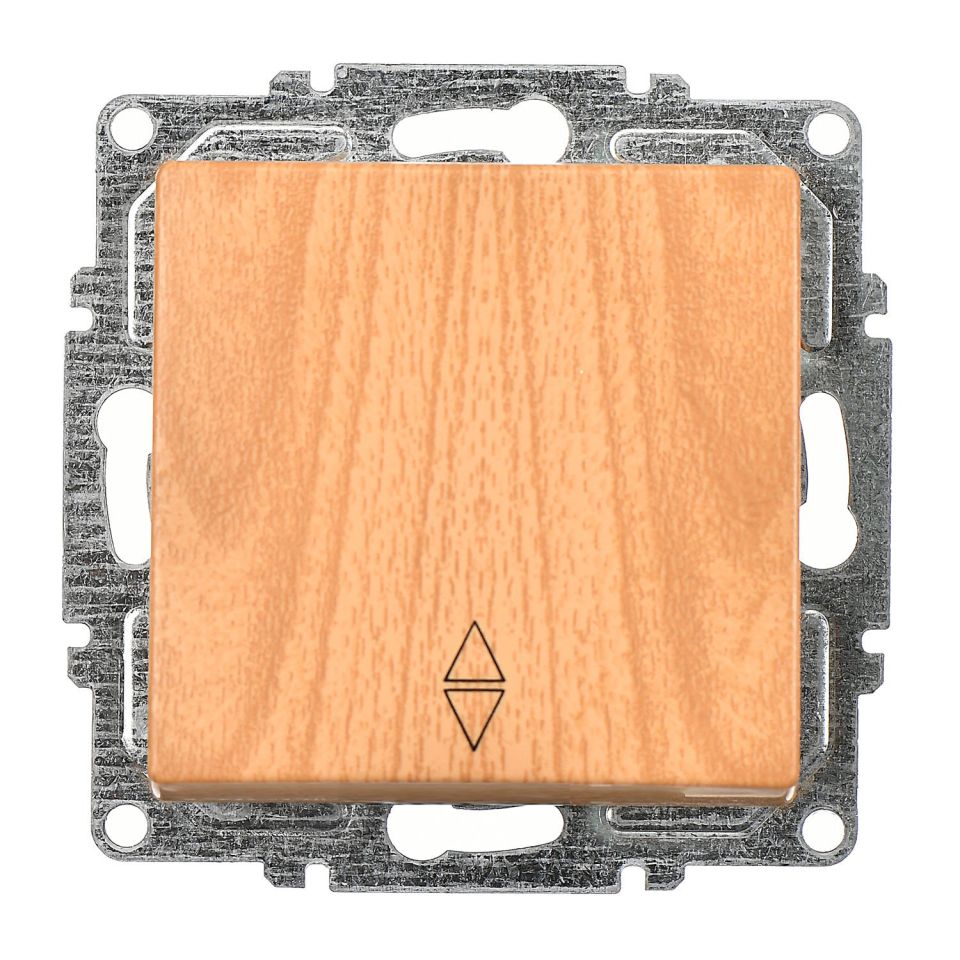 Günsan Visage Akçaağaç Vidalı Vavien Anahtar - 10AX 250V