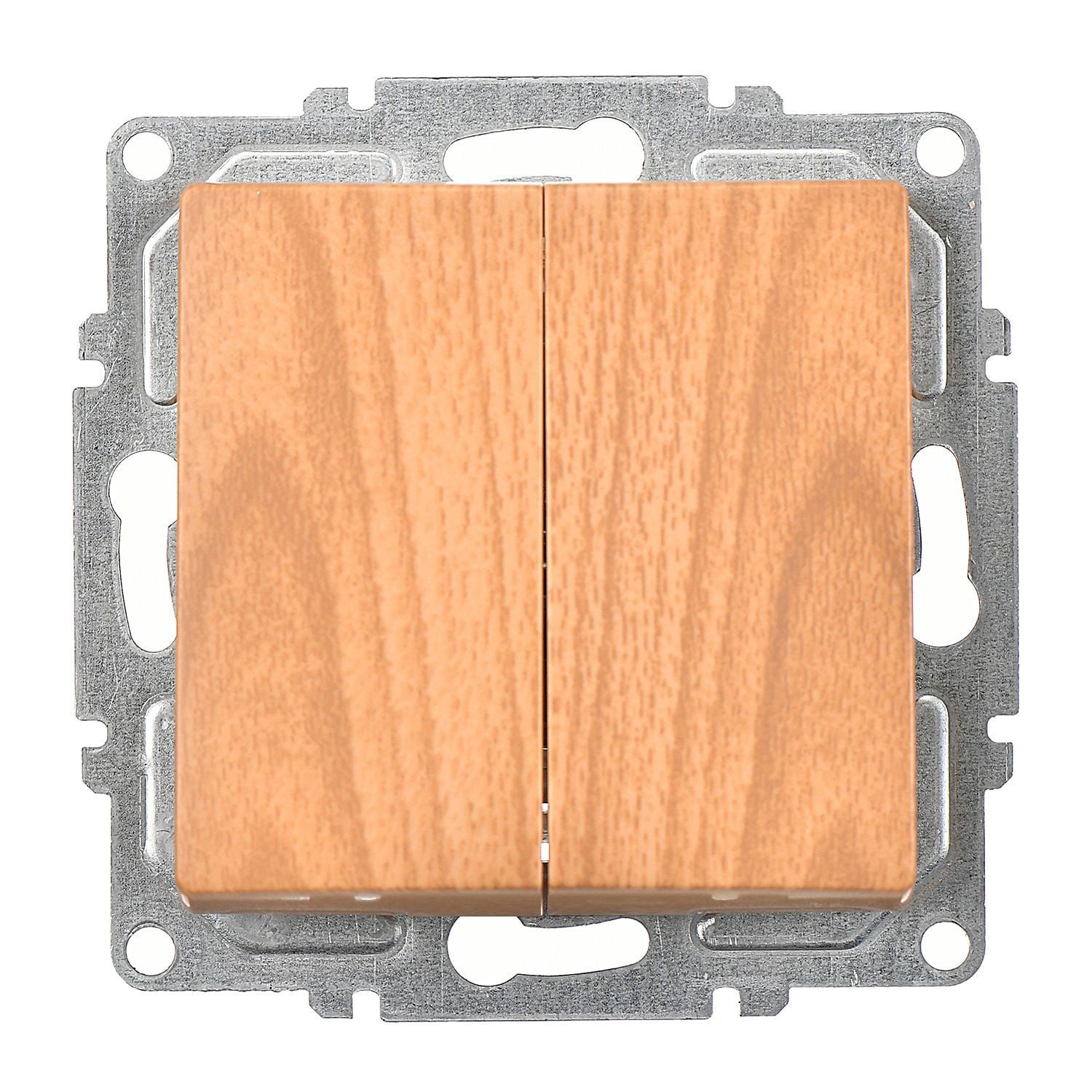 Günsan Visage Akçaağaç Vidalı Komütatör Anahtar 10AX 250V