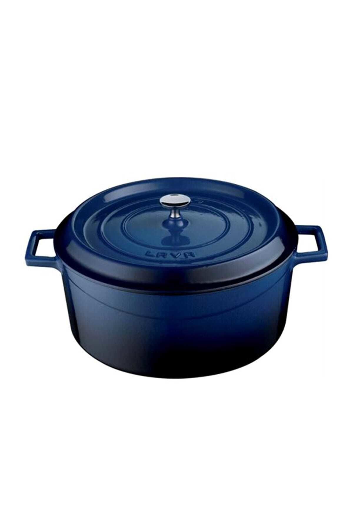 Yuvarlak Tencere 20cm Mavi Lavlvytc20k2