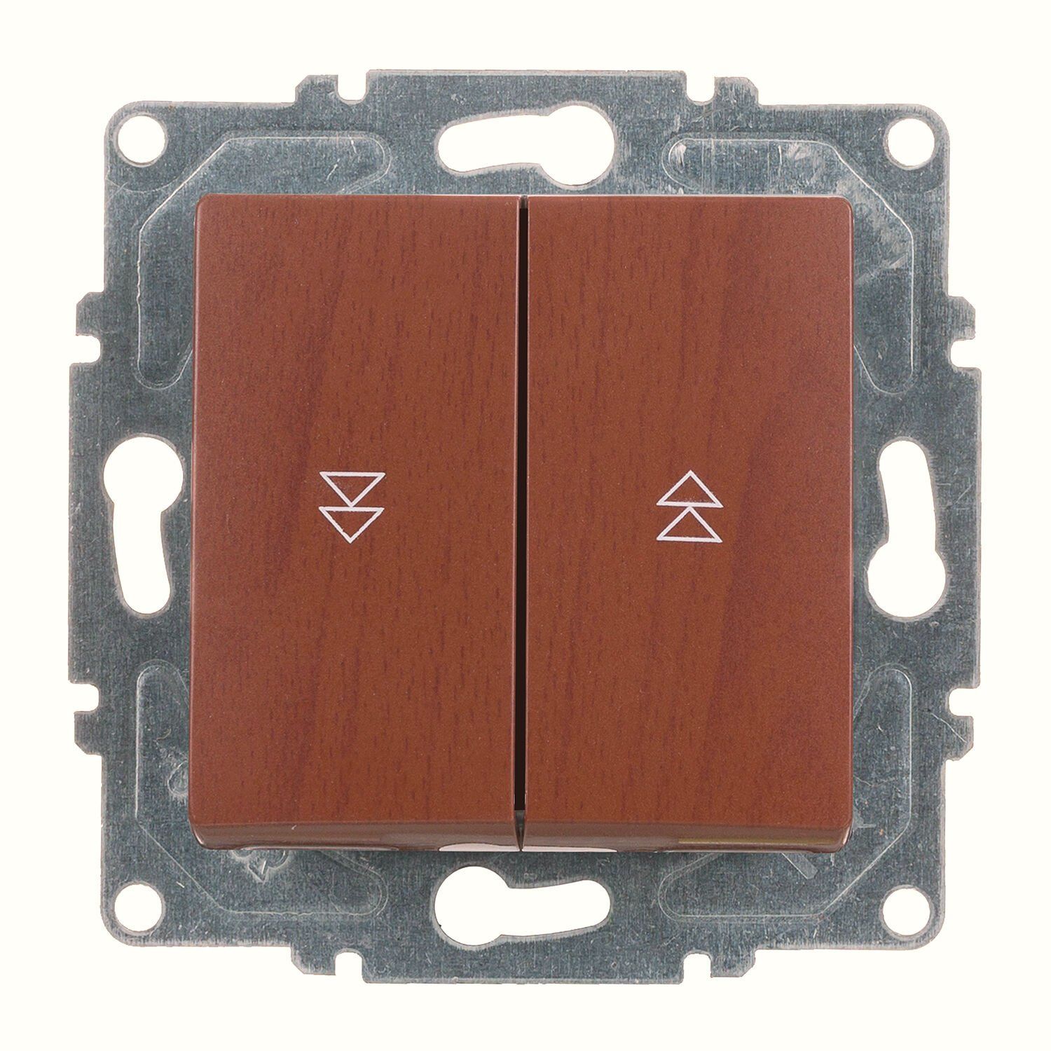 Günsan Visage Ceviz Jaluzi Kumanda Anahtarı - İki Düğmeli ve Klipsli 10AX 250V