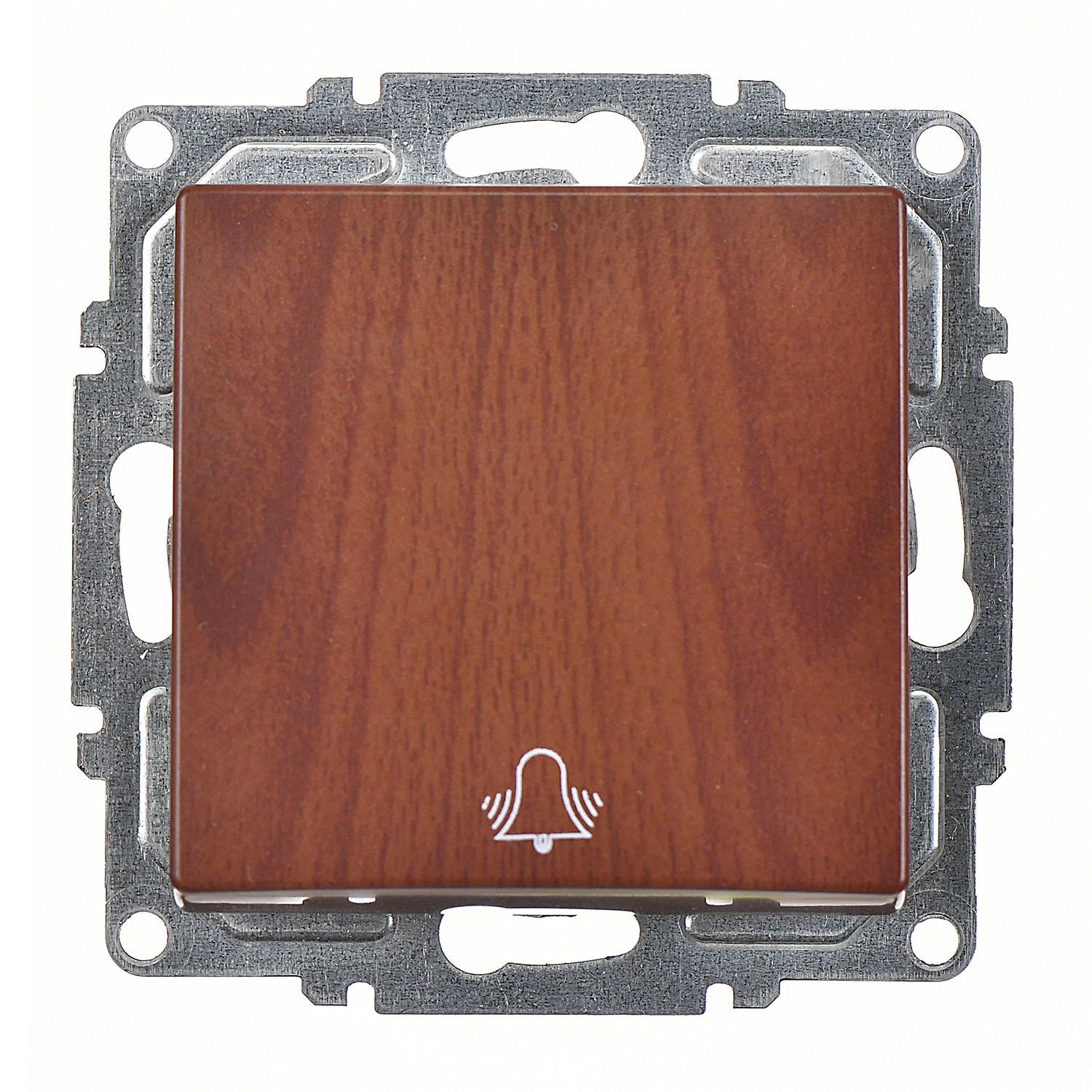 Günsan Visage Ceviz Klipsli Zil Butonu - 10AX 250V