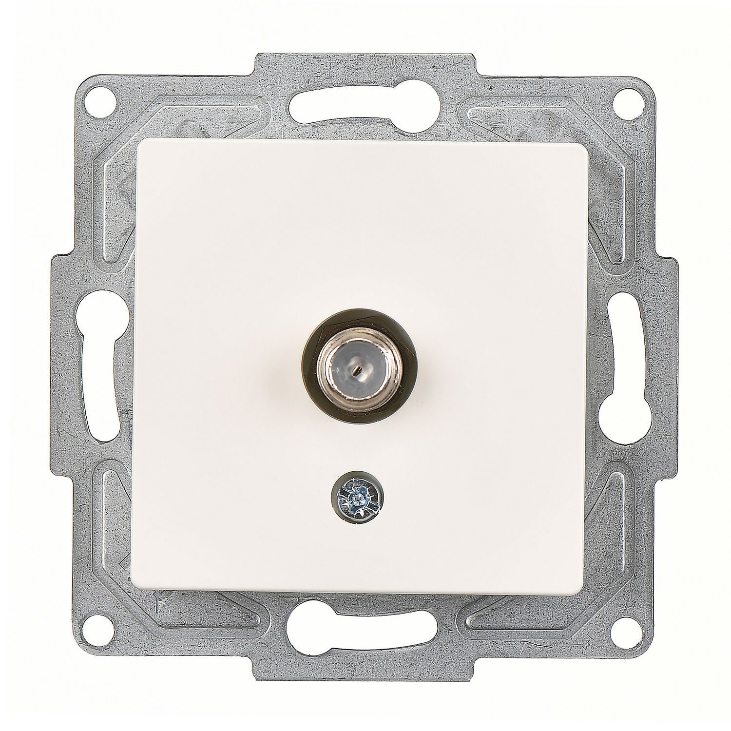 Günsan Eqona Fildişi Beyazı Dişi Tekli Uydu Prizi Eko