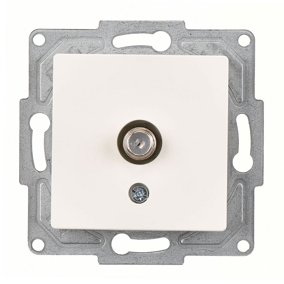 Günsan Eqona Fildişi Beyazı Dişi Tekli Uydu Prizi Eko