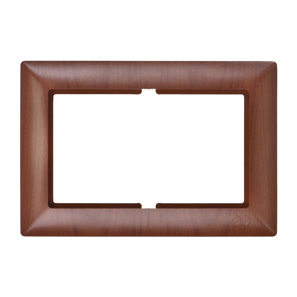 Günsan Visage Ceviz İkili Priz Çerçeve