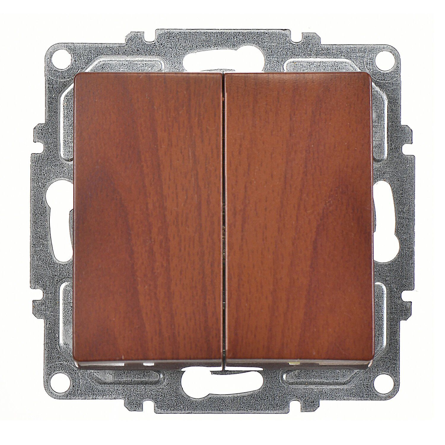 Günsan Visage Ceviz Klipsli Komütatör Anahtar 10AX 250V