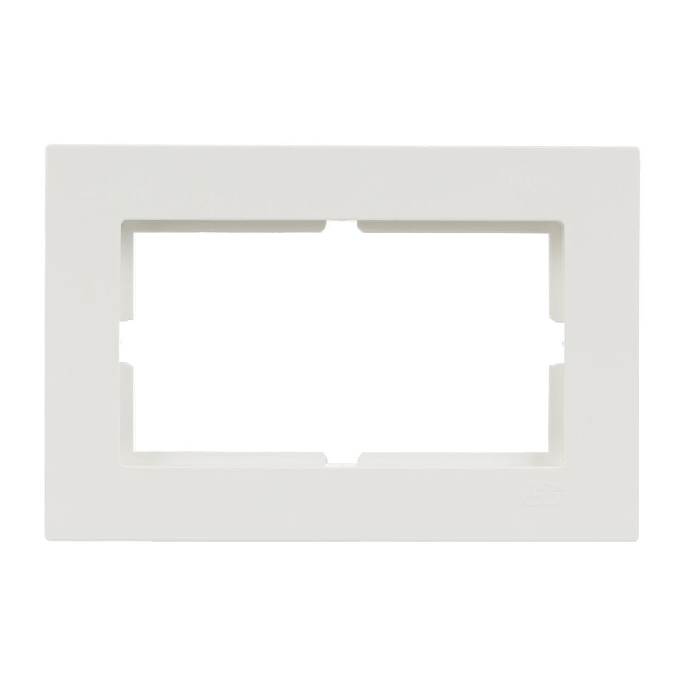 Günsan Eqona Fildişi Beyazı İkili Priz Çerçeve