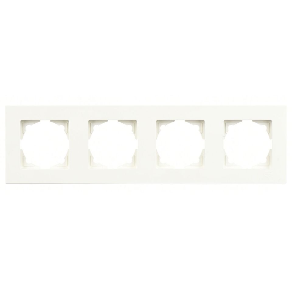 Günsan Eqona Fildişi Beyazı Dörtlü Çerçeve