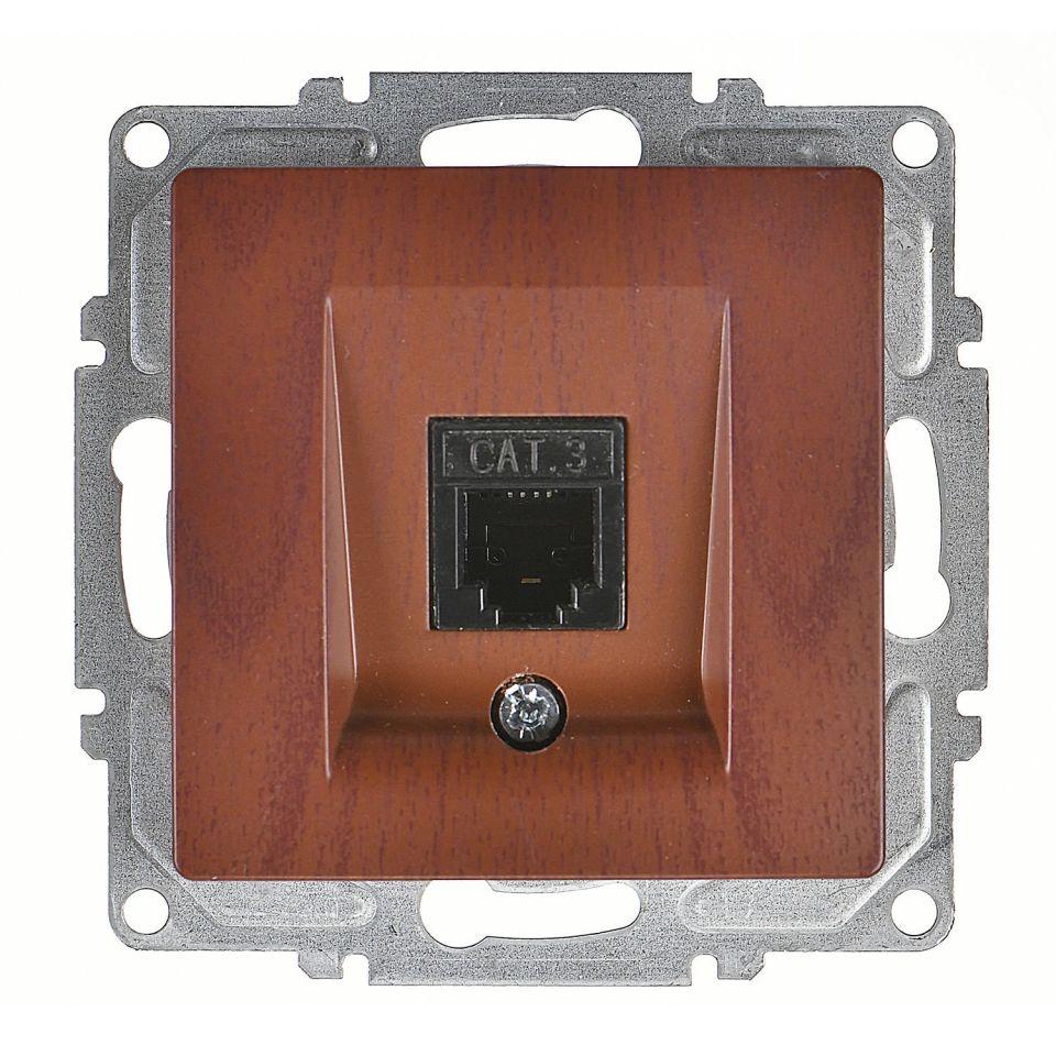 Günsan Visage Nümeris Telefon Prizi (Cat3) Ceviz