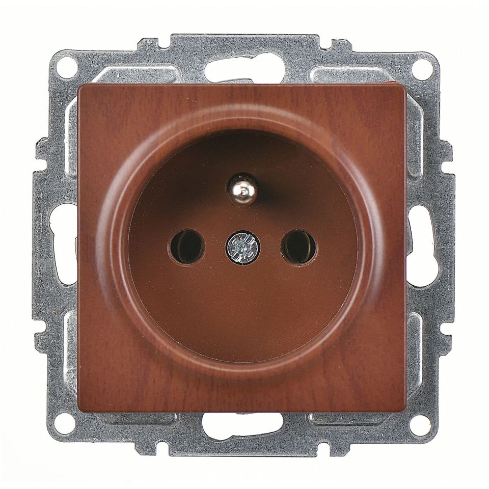 Günsan Visage Ceviz UPS Priz - 16A 250V - Vidalı