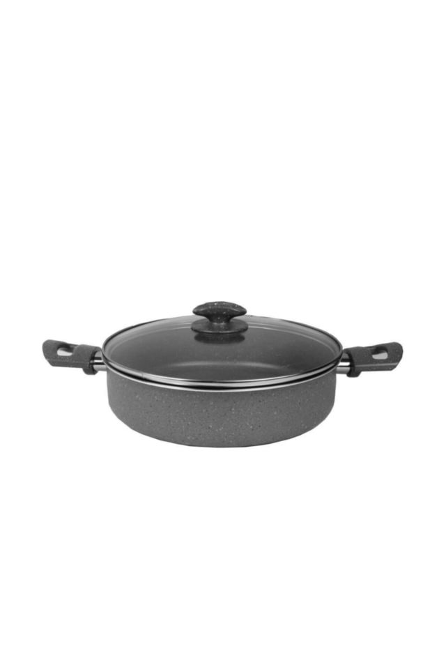 Gray Granit Tencere Tava Seti 28 cm