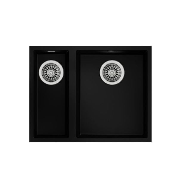 Square 560 Tezgah Altı Siyah Granit Evye