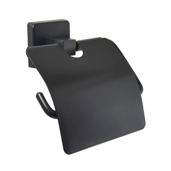 Platin Black Serisi Siyah Kapaklı Kağıtlık, Wc Kağıtlığı, Tuvalet Kağıtlığı, Kapaklı Kağıtlık