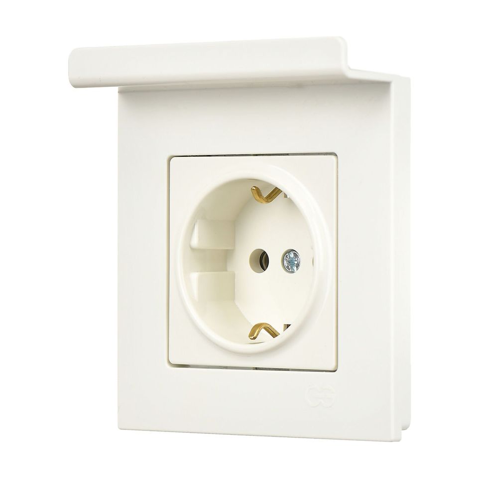 Günsan Valta Eqona Pratik Telefon Tutucu Topraklı Priz Fildişi Beyazı