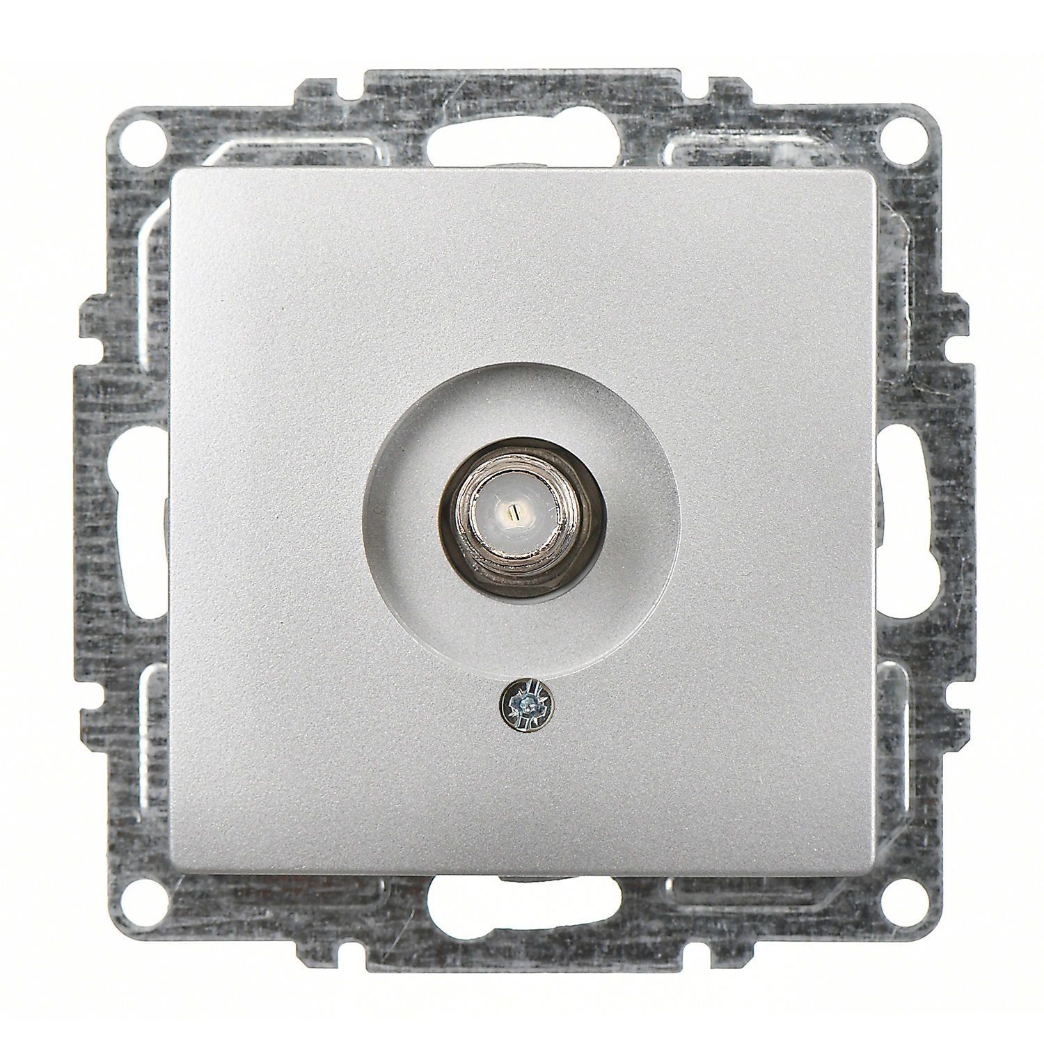 Günsan Visage Gümüş Dişi Tekli Uydu Prizi Eko