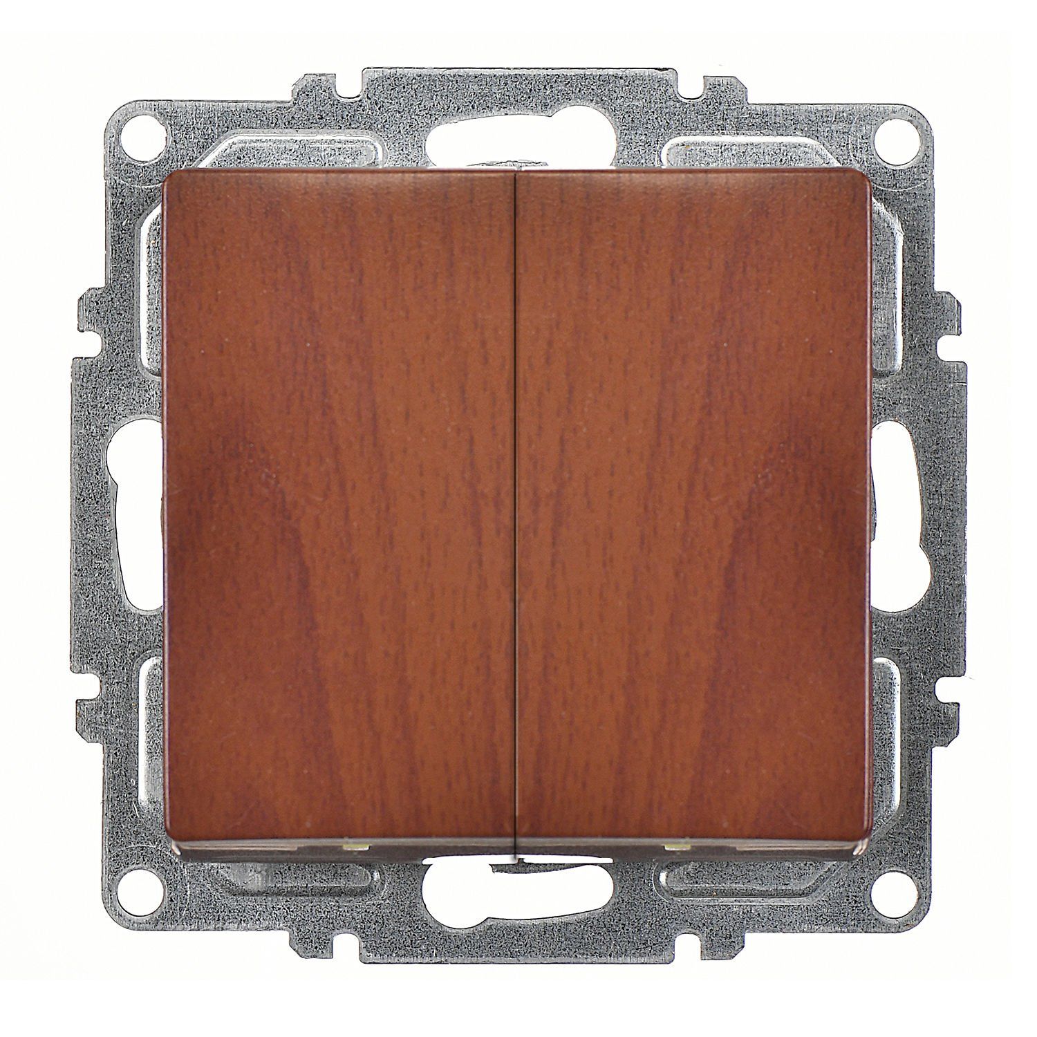 Günsan Visage Ceviz Vidalı Komütatör Anahtar 10AX 250V