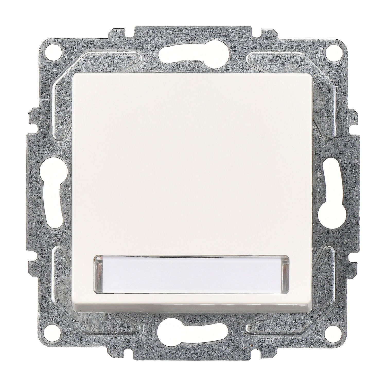 Günsan Eqona Fildişi Beyazı Klipsli Eqona Işıklı Etiketli Zil Butonu 12V Fildişi Beyazı