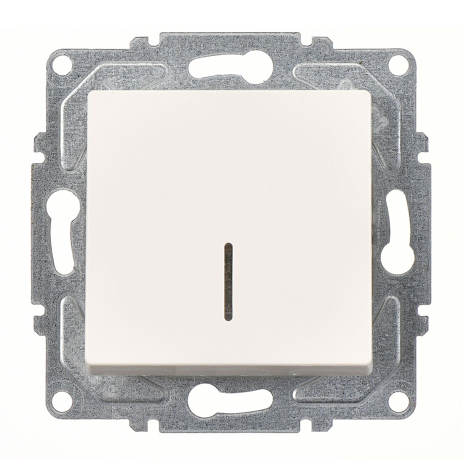 Günsan Eqona Fildişi Beyazı Klipsli Eqona Işıklı Anahtar Fildişi Beyazı