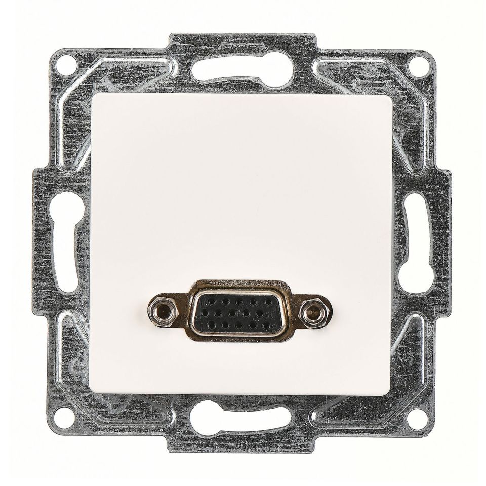 Günsan Eqona Fildişi Beyazı Vidalı VGA Prizi