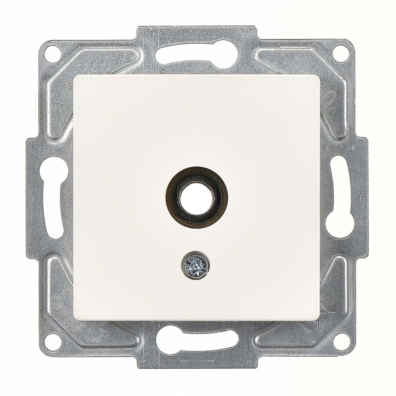 Günsan Eqona Fildişi Beyazı Vidalı Mikrofon Prizi