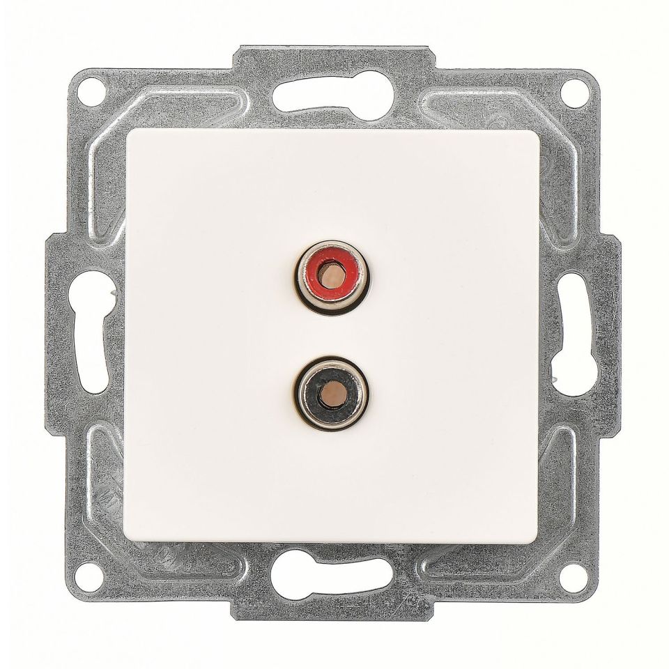 Günsan Eqona Fildişi Beyazı Vidalı Müzik Yayın Prizi