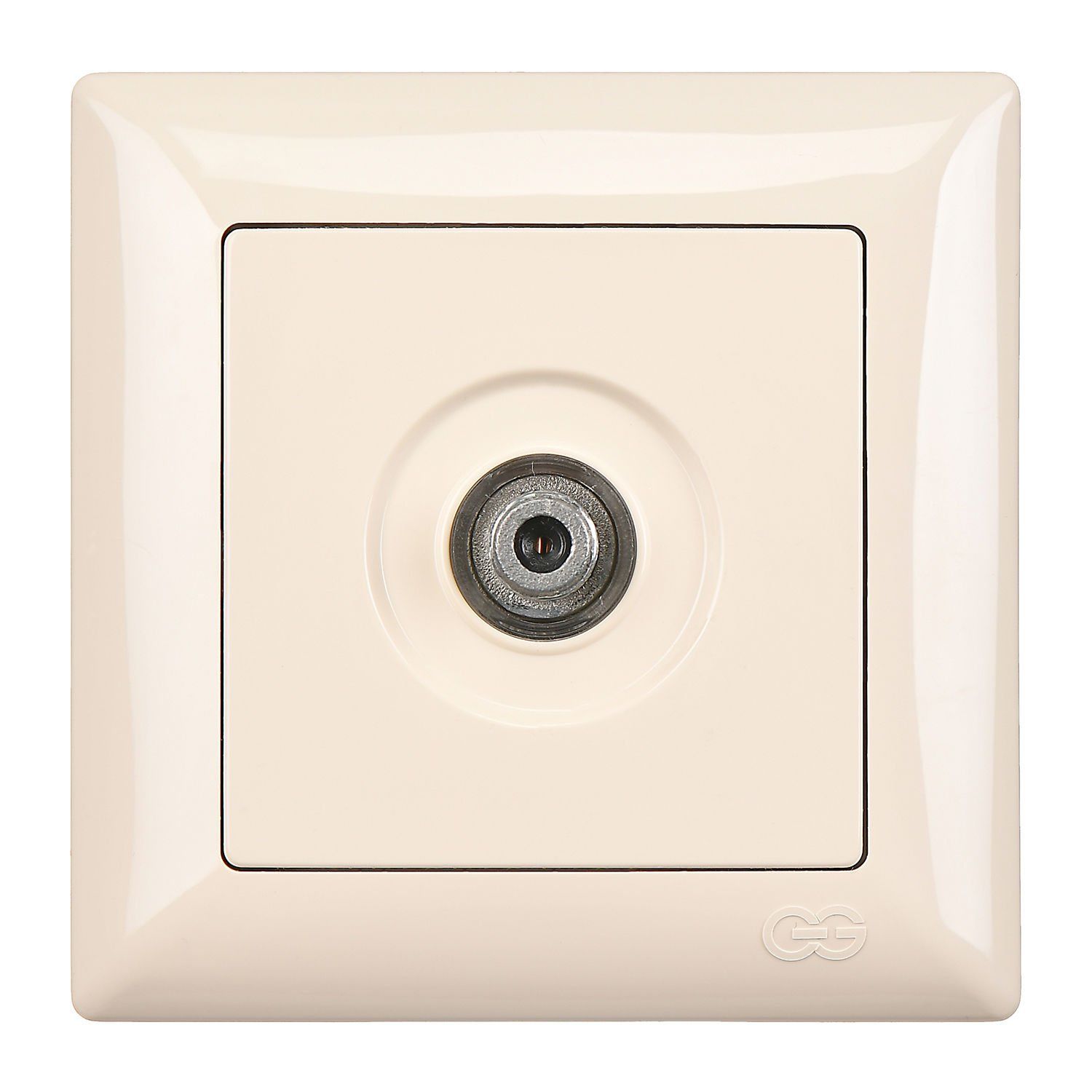 Günsan Visage Tekli Uydu Prizi F Konnektörlü (Geçişli-Sonlu) Krem