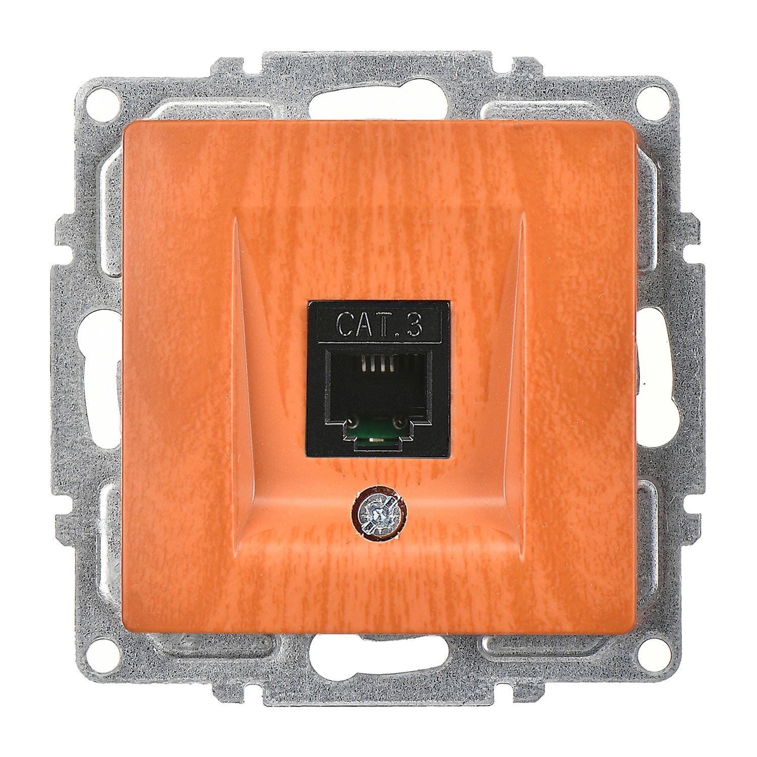 Günsan Visage Nümeris Telefon Prizi (Cat3) Meşe