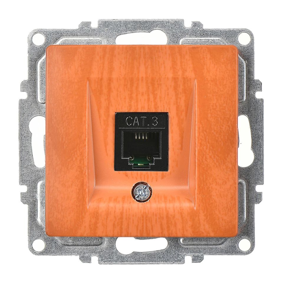 Günsan Visage Nümeris Telefon Prizi (Cat3) Meşe