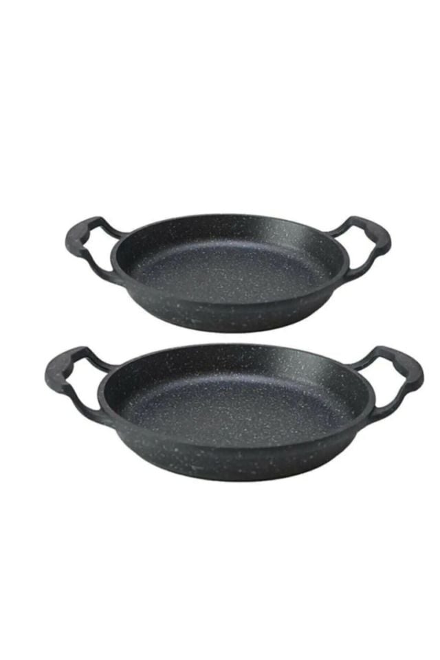 Eda Döküm Granit Sahan Seti 16cm Ve 18cm