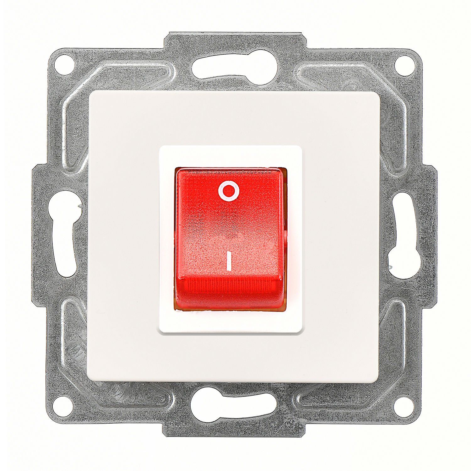 Günsan Eqona Fildişi Beyazı Vidalı Boiler Anahtar - 10AX 250V