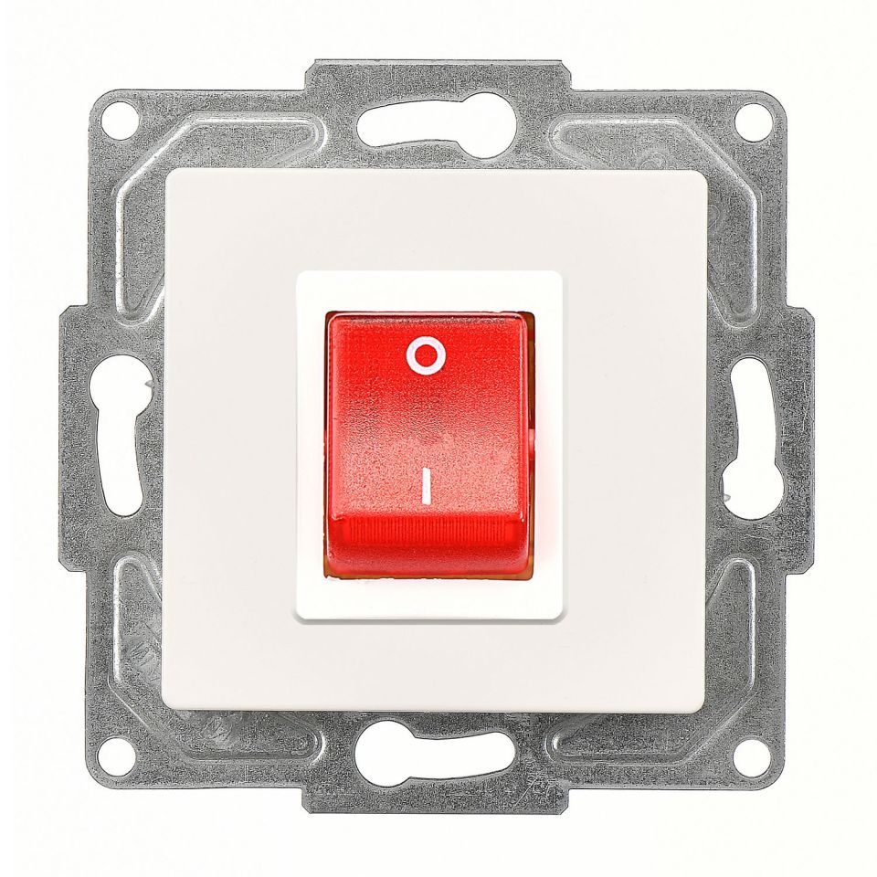 Günsan Eqona Fildişi Beyazı Vidalı Boiler Anahtar - 10AX 250V