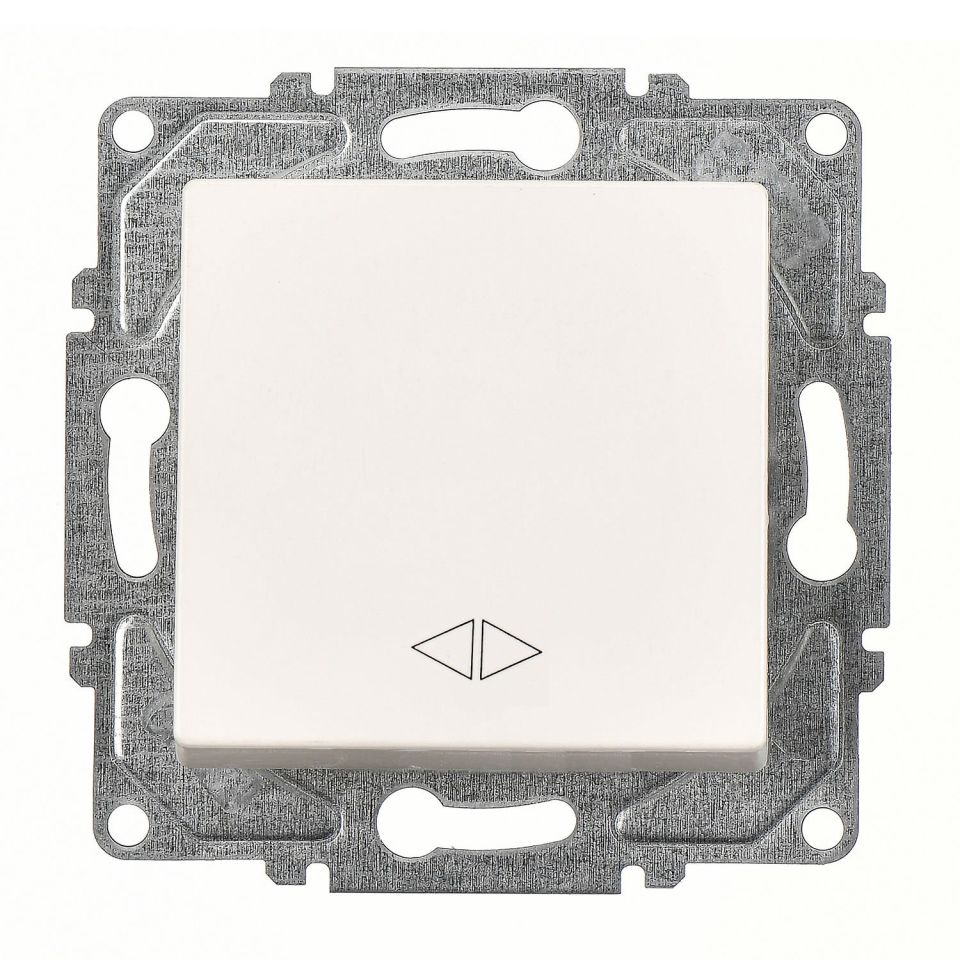 Günsan Eqona Fildişi Beyazı Vidalı Permütatör Ara Vavien Anahtar - 10AX 250V