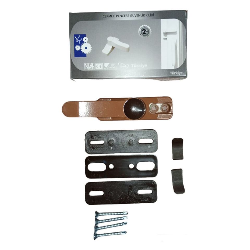 ÇEKMELİ PENCERE GÜVENLİK KİLİDİ MEŞE