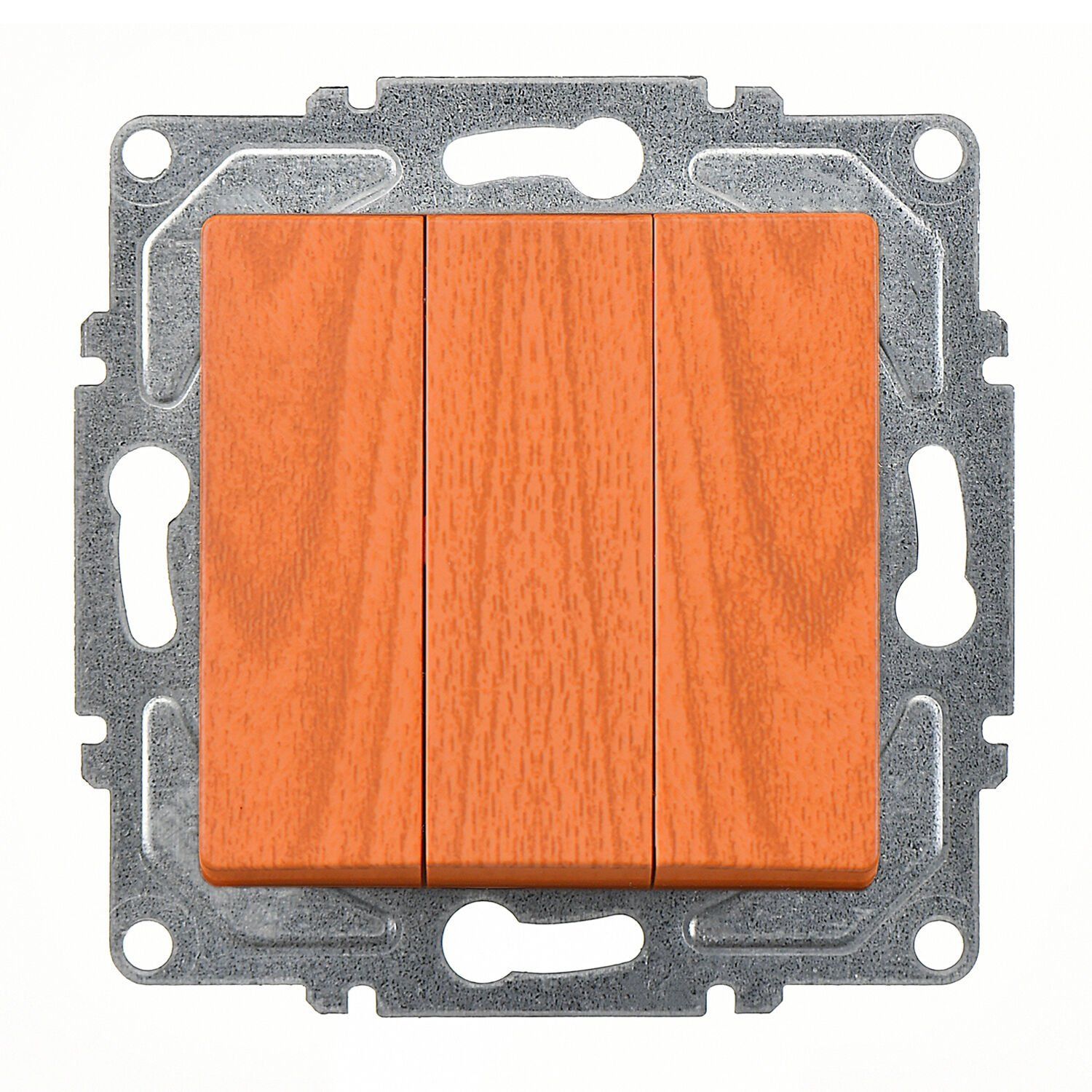 Günsan Visage Meşe Vidalı Üçlü Anahtar 10AX 250V