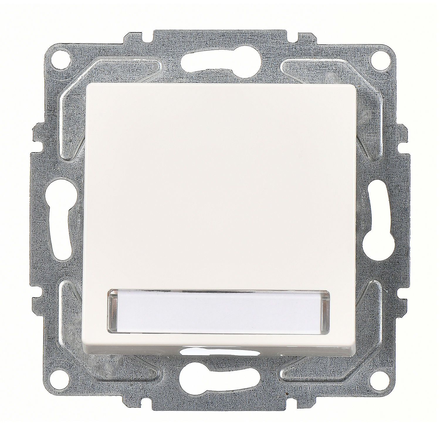 Günsan Eqona Fildişi Beyazı Vidalı Eqona Işıklı Etiketli Zil Butonu 12V Fildişi Beyazı